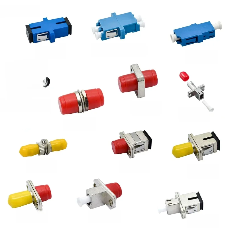 10 szt./1 zestaw optyczny złącze stykowe Adapter światłowodowy Simplex SC kołnierz FC LC ST łącznik optyczny do lutowania Adapter złącza — zdjęcie produktu 7