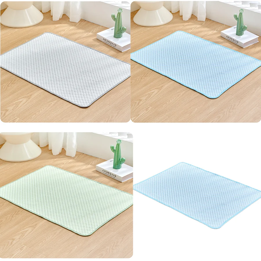 

Summer Cat and Dog Ice Pad Cooling and Heat Dissipation Silk Pad Portable Household Breathable Pet Supplies Dog Bed Accessories