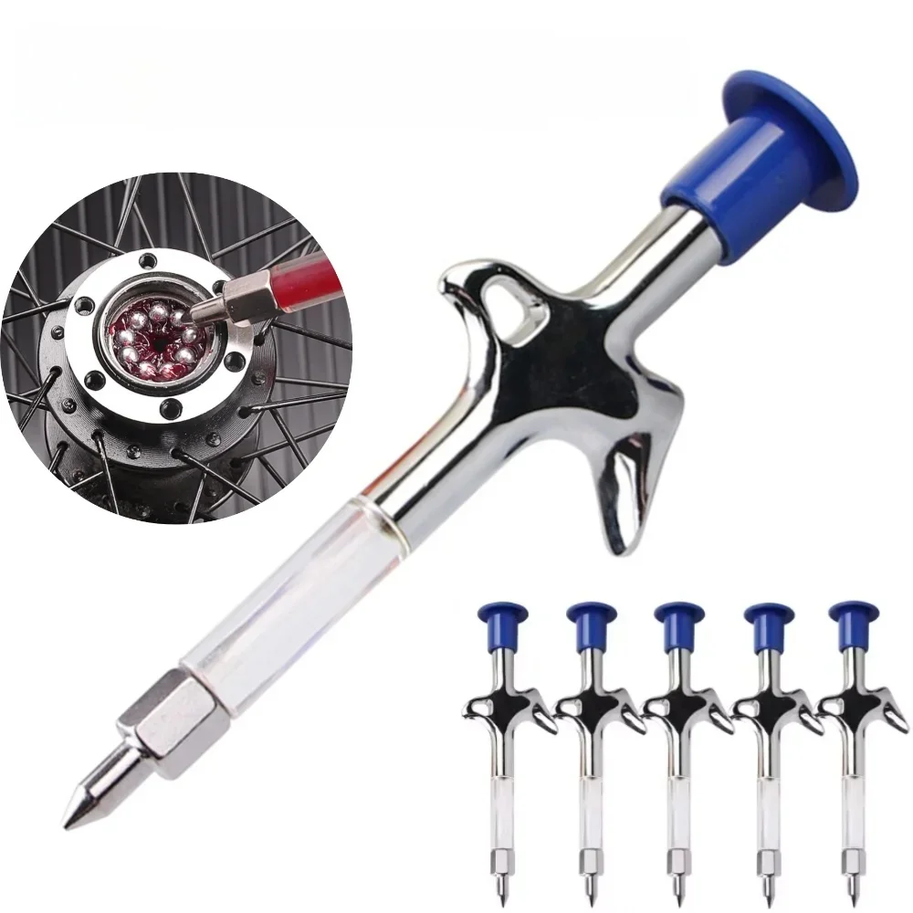 AliExpress Hot Sale Bicycle Grease Gun Multi-function Aluminum Bicycle Lubricant Grease Gun for Mountain MTB Bike Repair Service Tools