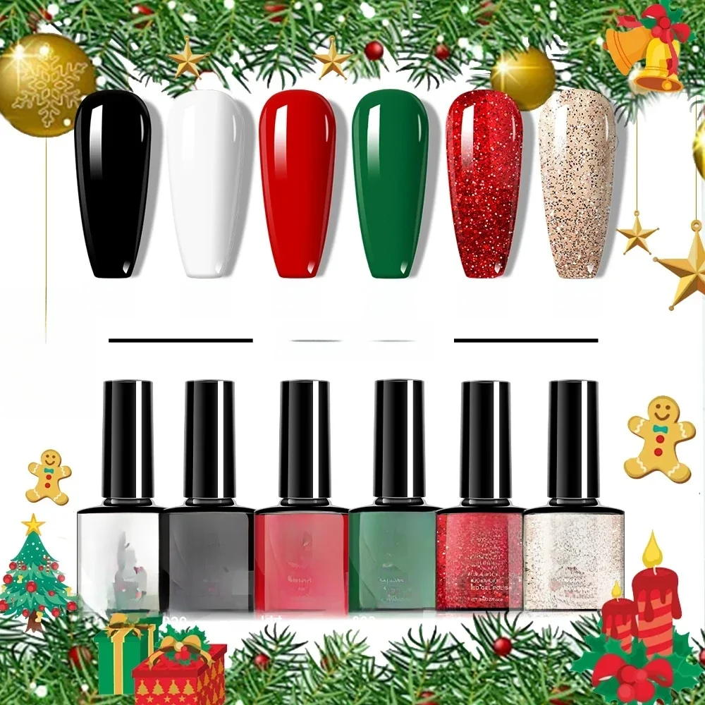 LIMEGIRL – ensemble de vernis à ongles en Gel UV, 6 pièces, ensemble de vernis à ongles en Gel UV, rose, 200 couleurs, 8ml, semi-permanent, kit de manucure en Gel UV