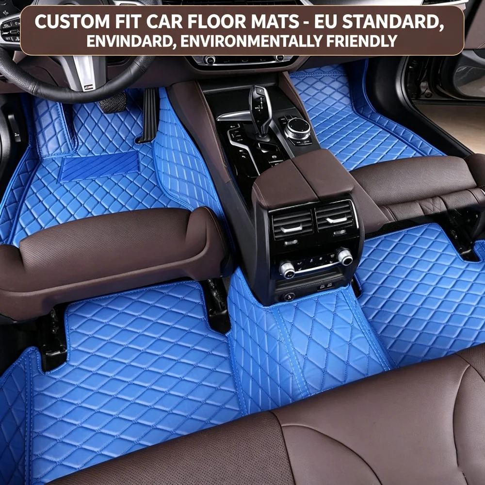 Tapis de sol de voiture sur mesure pour Opel Corsa-e X15 0.0L 2020-2025, 5 places, entièrement en cuir, imperméables, accessoires intérieurs toutes saisons