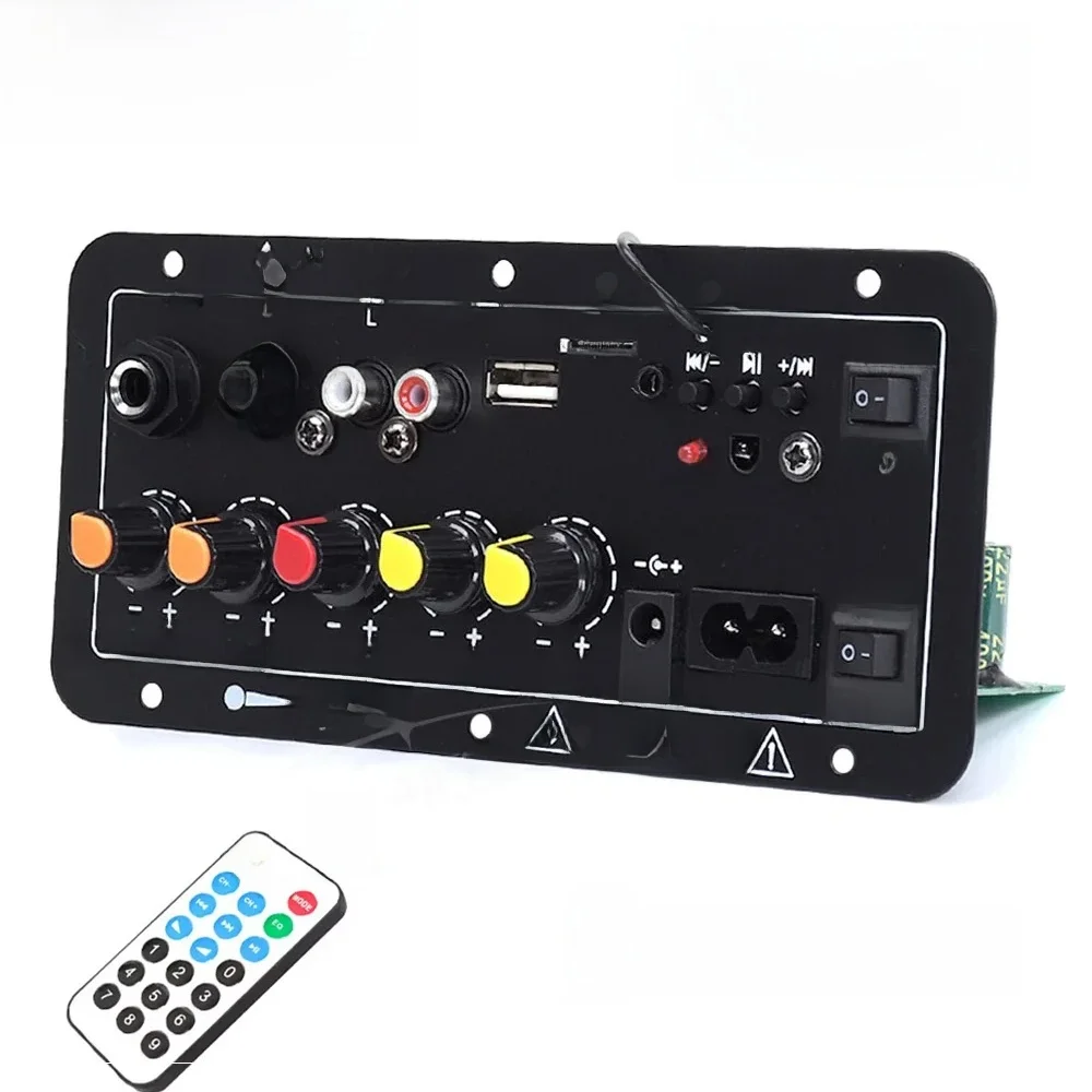 Woopker Audio-Verstärkerplatine D10/D10-II mit Bluetooth AUX USB 30–120 W für 4-Ohm-Lautsprecher 110 V–220 V 12 V/24 V Power AMP-Modul