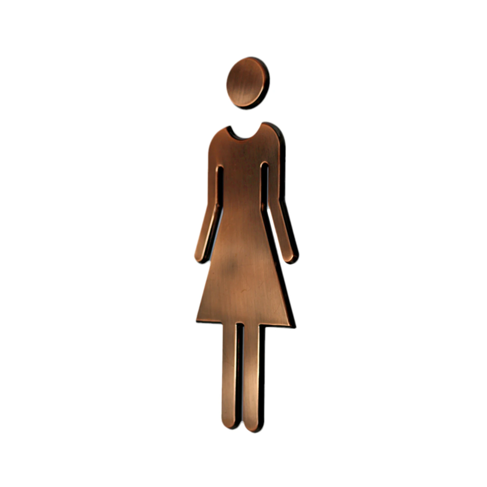 Man&Woman WC Stickers Toilet Signs Female Male Toilet Signs Restroom Washroom Signage Plaque for Hotel Store Parking Lot