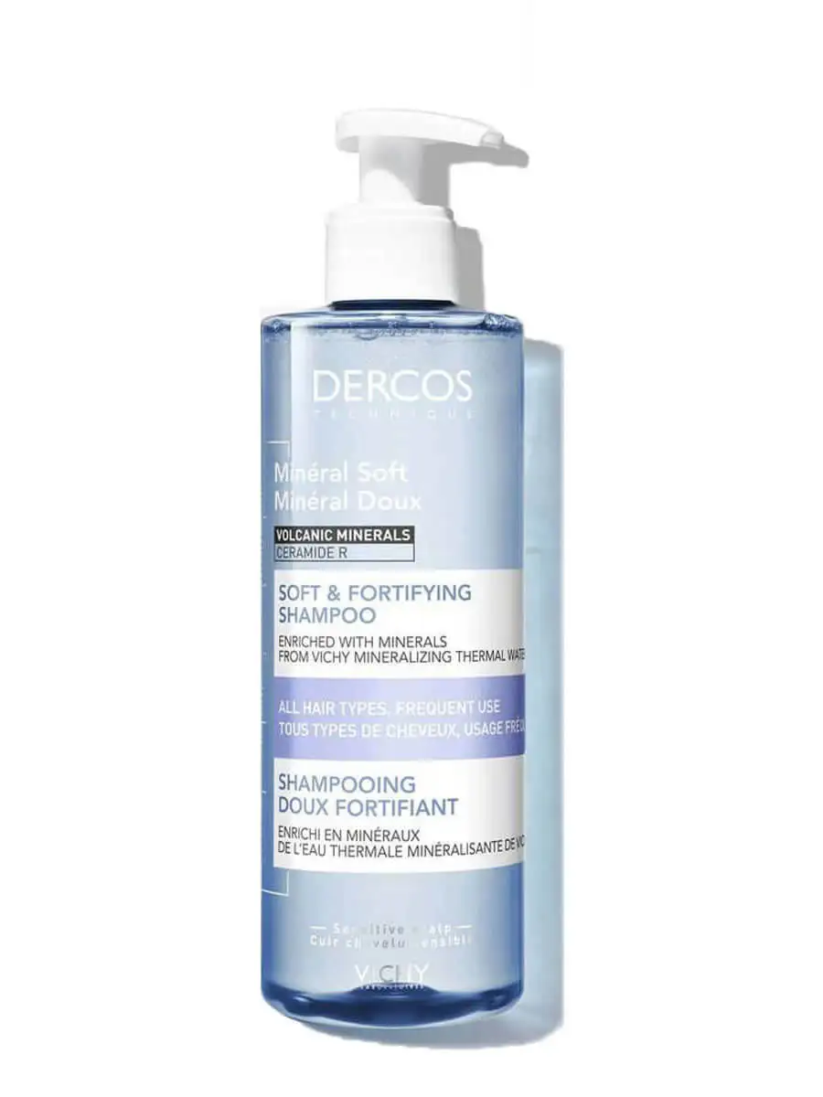 Vichy dercos soft mineral shampoo 400ml-Daily Hair cleaning