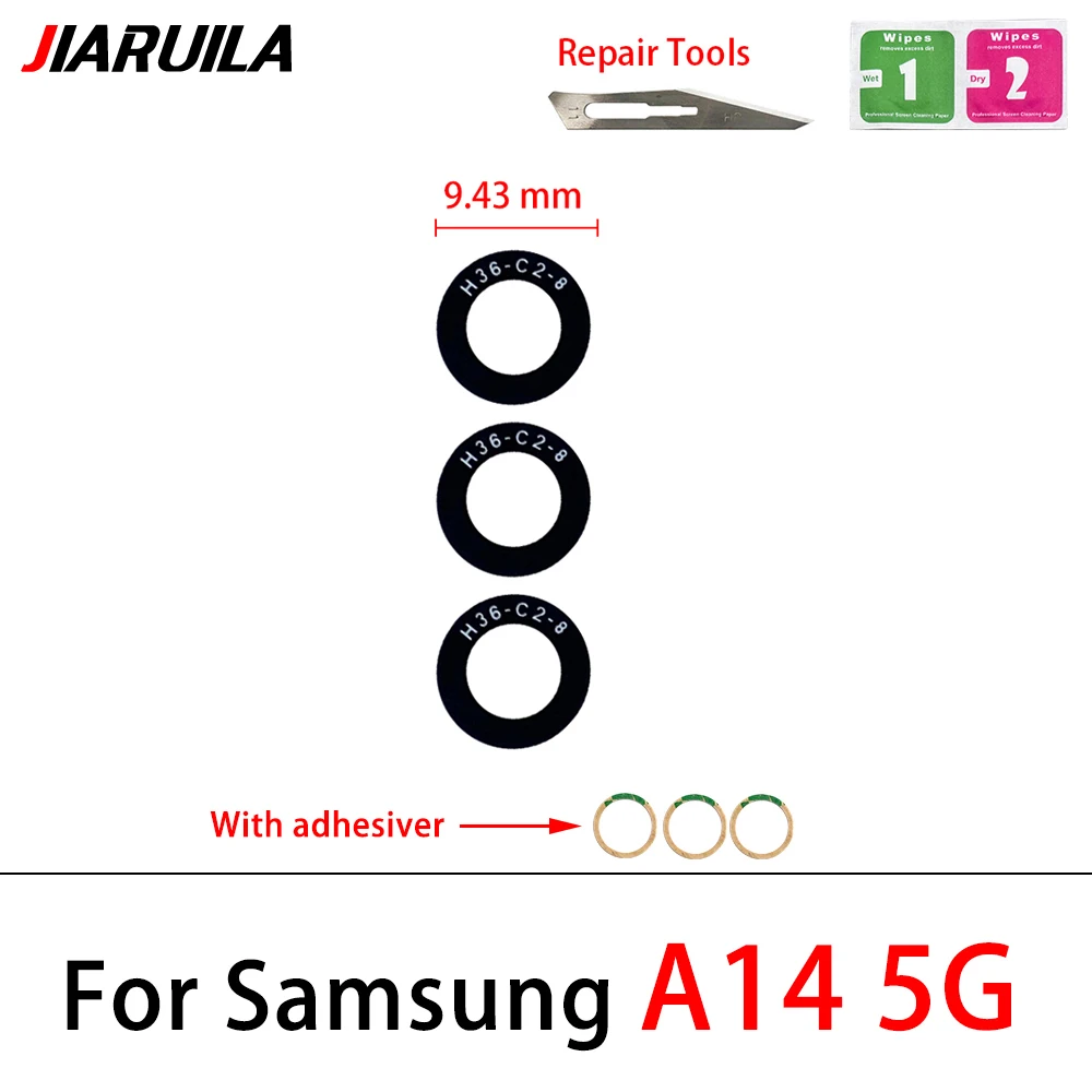 Great Camera Glass For Samsung A03 A05 A05S A13 A14 4G A15 A25 A35 A52 A55 5G Rear Back Camera glass Lens With Glue Adhesive image 5