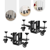 2 Pieces Door Installation Tools Kit Adjustable Pressure Plate Holder 360° Rotating - 1000 Pounds - Black for Doors Ranging from 1 to 2.375 Inches Bifold Doors, Steel Frame Doors, Fire-Rated Doors, Barn Doors Home DIY Projects and Professional Use 5