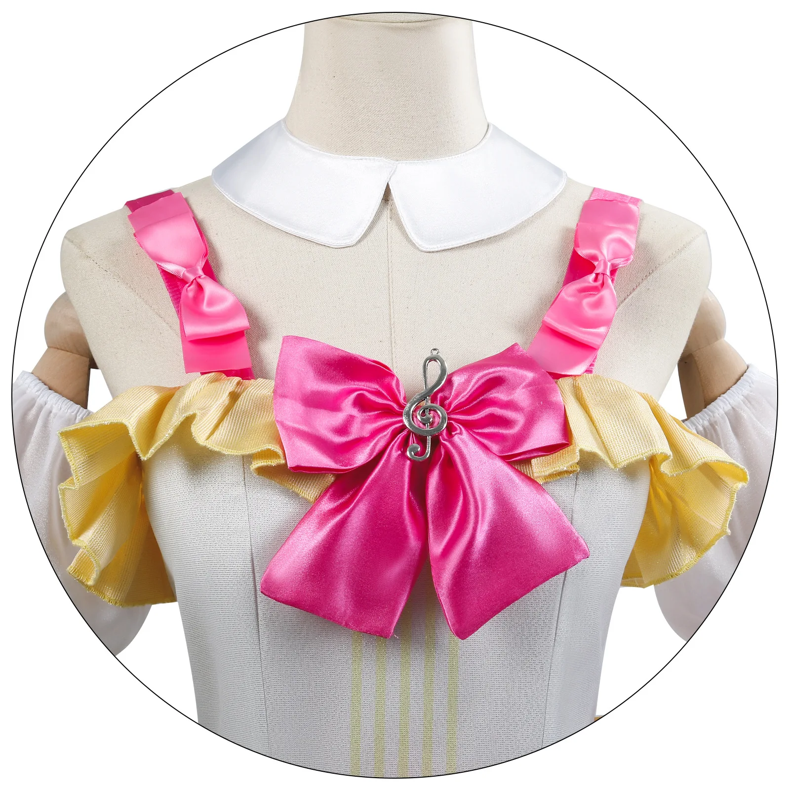 라라 마나카 코스프레 의상 프리파라 아이돌 드레스 귀여운 퍼프 소매 애니메이션 역할놀이 의상 무대 공연복 여신 의상