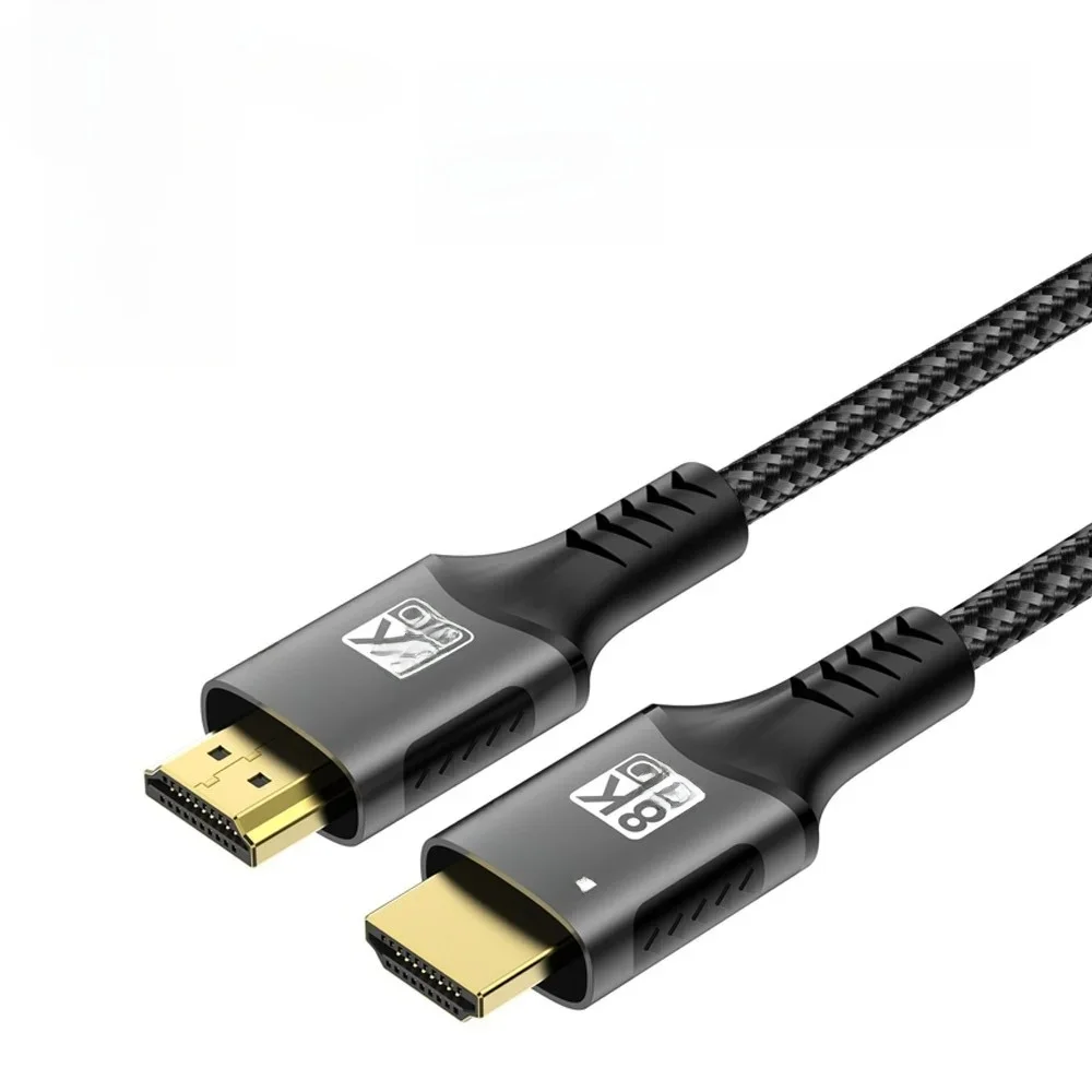 8K HDMI Cable 2.1 Splitter 4K@120Hz 8K@60Hz 48Gbps For EARC ARC HDCP Ultra High Speed Video Cable PC Laptop Projector HD TV