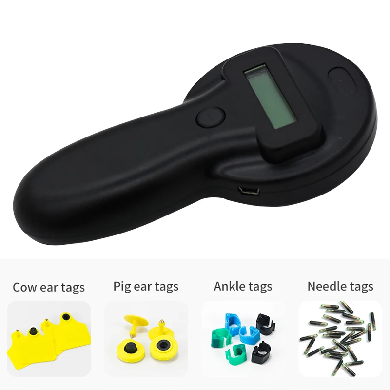 

134.2KHz FDX-B Handheld Animal Microchip Reader Glass Chip Ear Tag Dog Cat Reader for Pet Identification