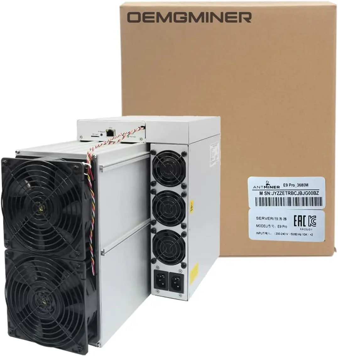 

FAST SHIPPING Bitmain Antminer E9 Pro ETC Ethash Miner Hashrate 3680M Power 2200W 0.6J/M with PSU