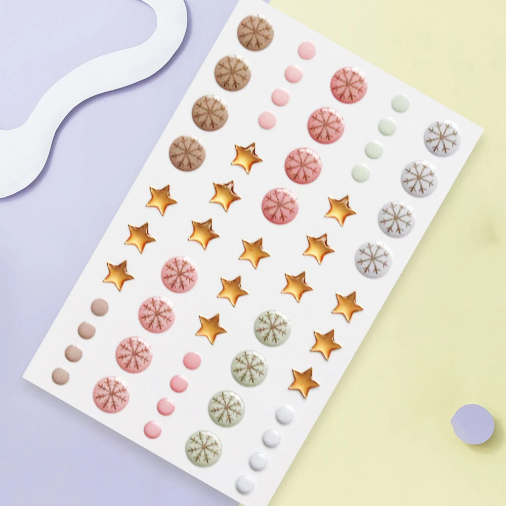 Creative Path Enamel Dots Sprinkles Resin Epoxy Stickers Self Adhesive Crafts Embellishments Scrapbooking Card Making Decoration