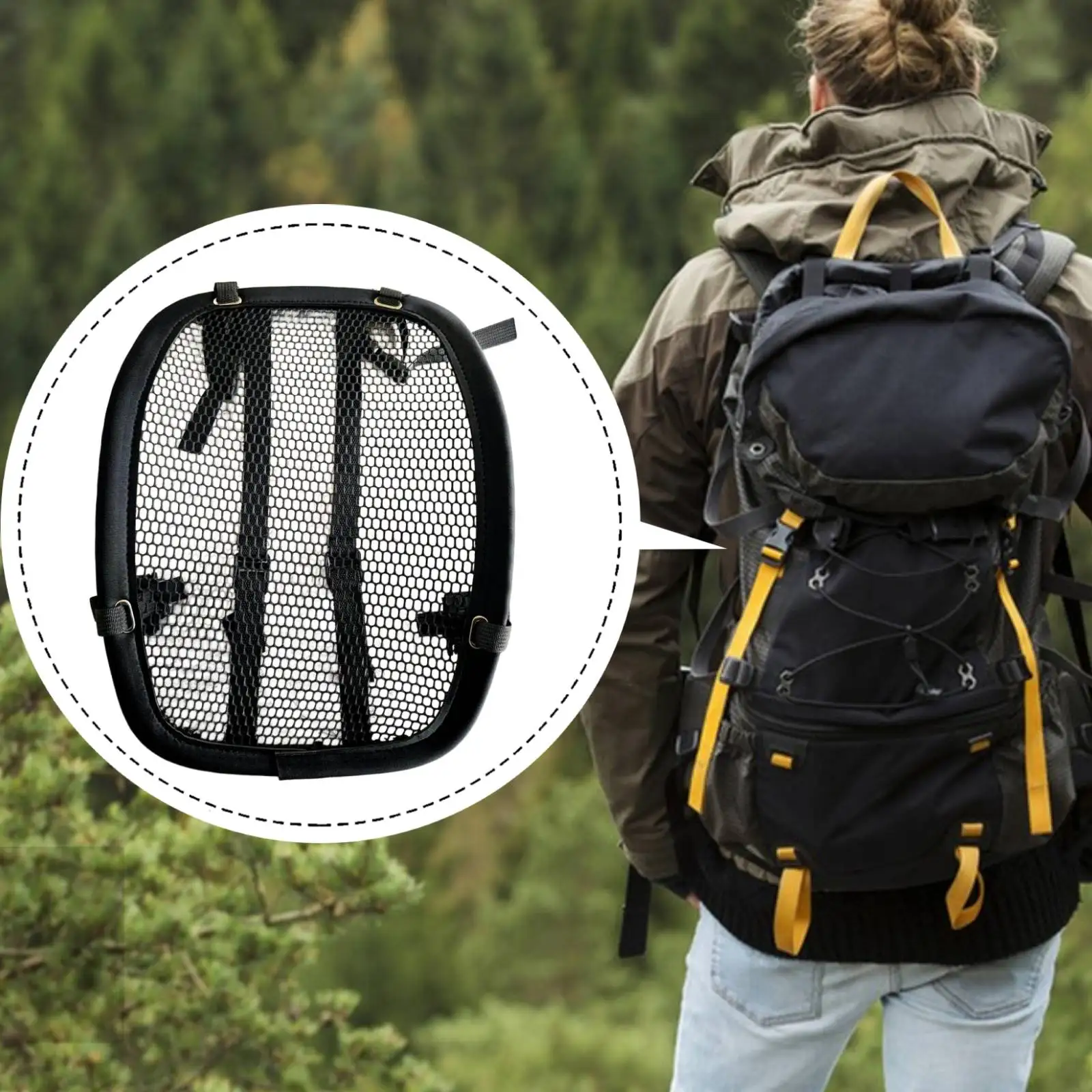 Backpack Spacer Schooling Reduce The Weight Hiking Reduced Sweat Ventilation,Lightweight Ventilation Backpack Spacer