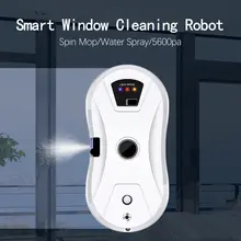 Robot Limpiacristales 5600Pa con Pulverización Automática de Agua, Anticaída, Control Remoto, Máquina