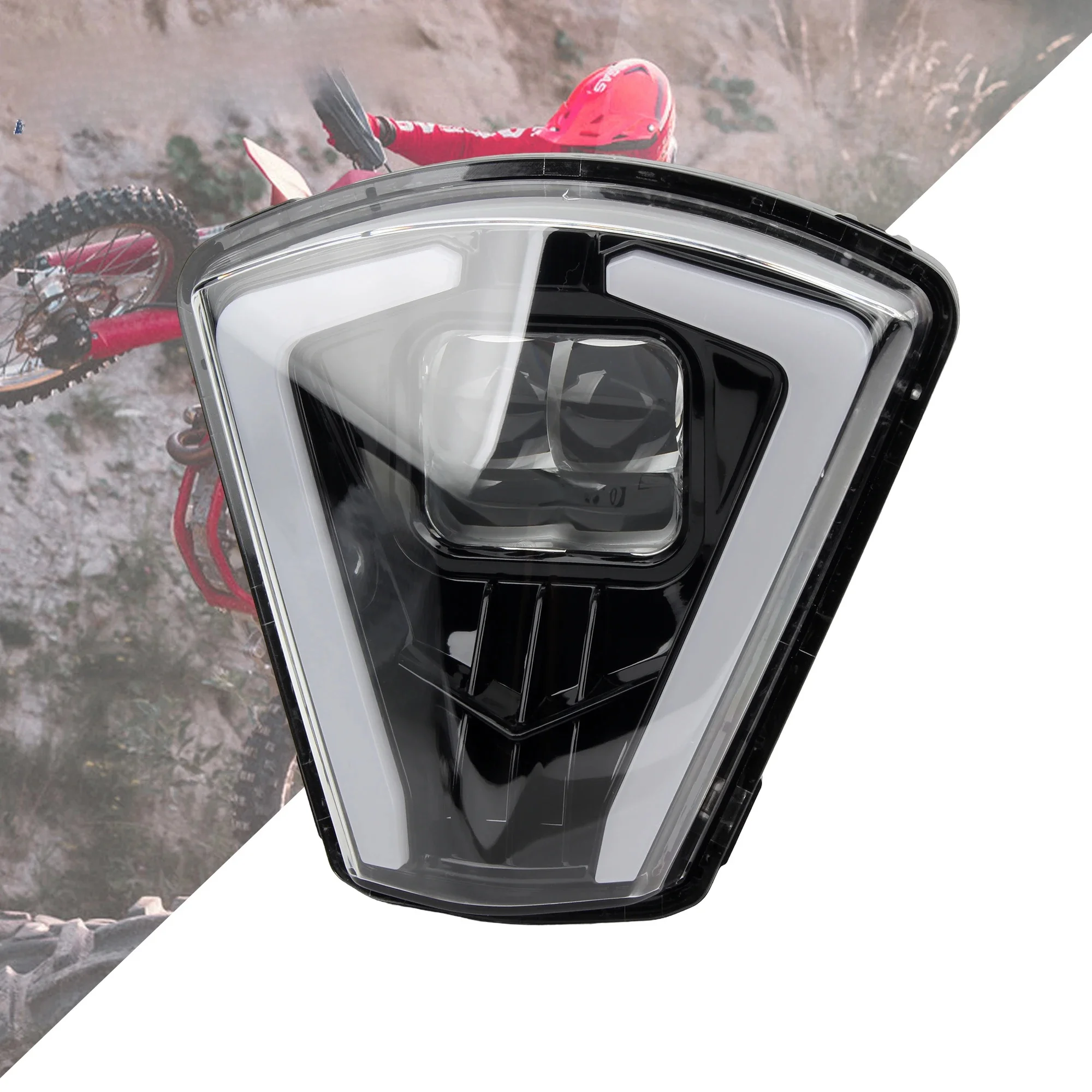 AliExpress PowerMotor for GASGAS 2024 2025  Motorcycle Headlight LED Wick Enduro Motocross Accessories Supermoto Dirt Bike EC EX ES MC 250 300 350 450