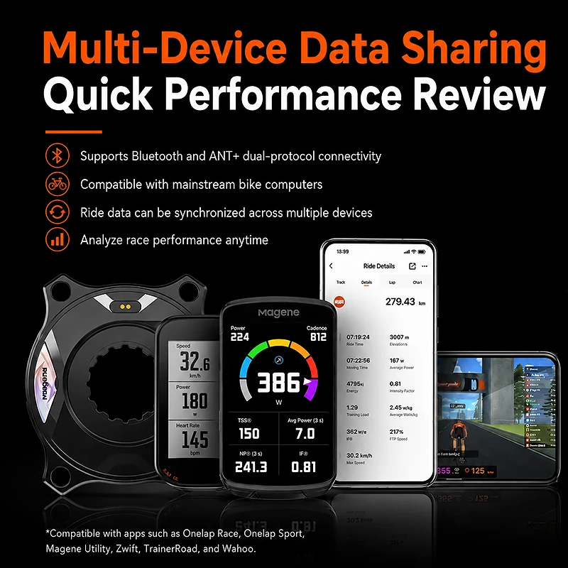 Magene TEO P515 Spider Power Meter Crankset Carbon Fiber Crank Power Meter High Performance High Precision Road Bike Power Meter - view 4