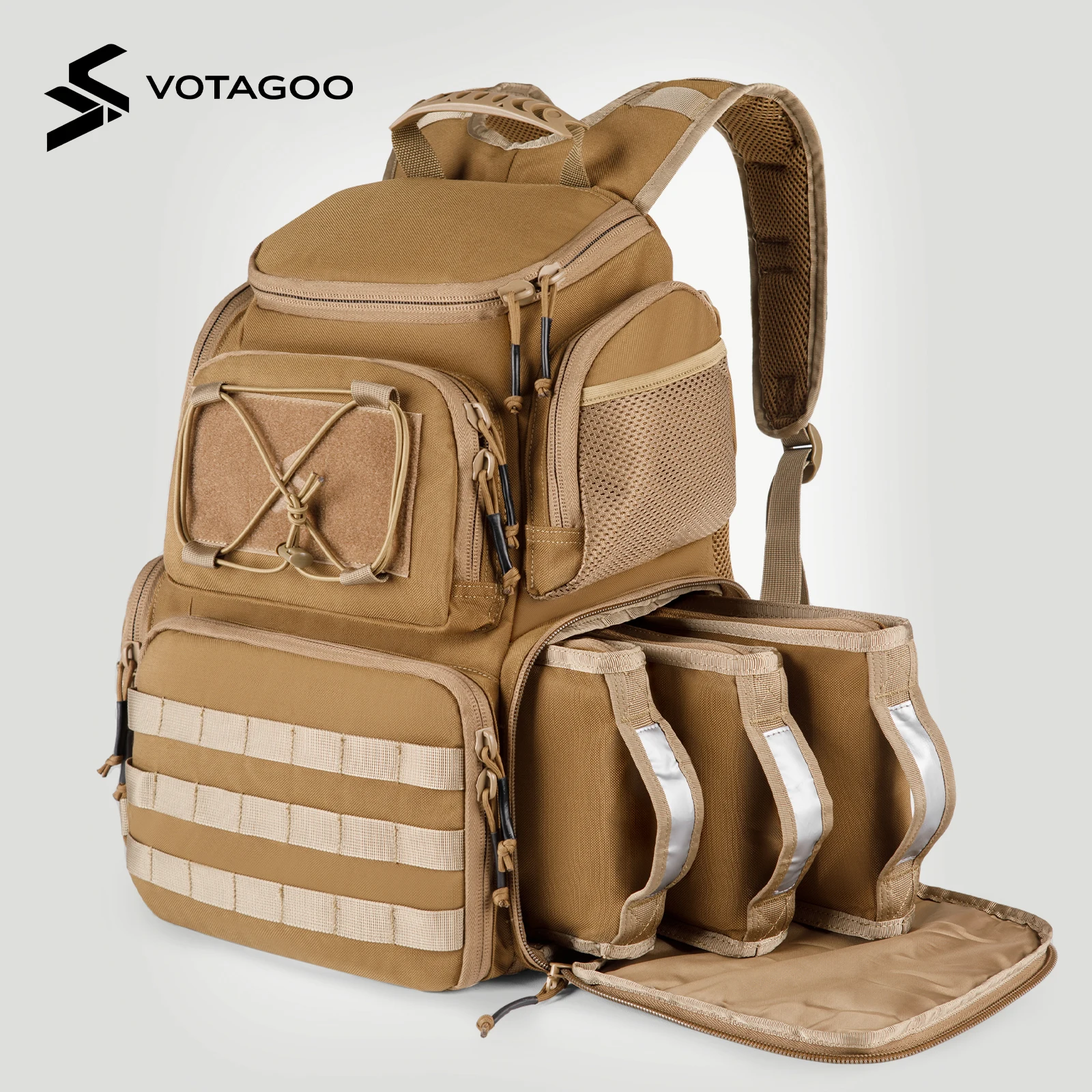 

VOTAGOO Black Tactical Range Backpack V2 Outdoor Hunting Bag Men's Backpack Airsoft Accessories for Nylon