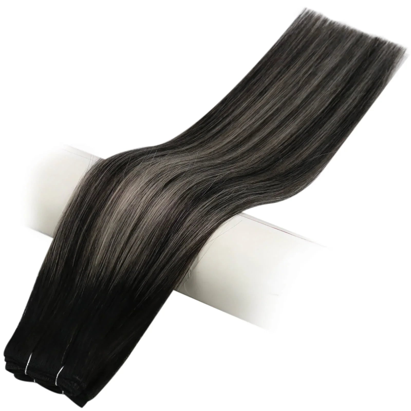 Laavoo virgem trama extensão do cabelo humano 50g & 100g 16-24 polegada 100% real em linha reta cabelo humano brasileiro de alta qualidade pacotes sem costura