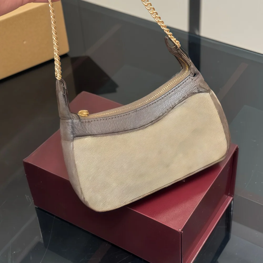 

2026 New Mini Mahjong Bag for Women, Handbag, Brown, 20 x 10cm