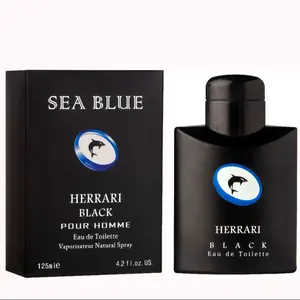 Herrari Black 100ml Men's Perfume Imported Sea Blue Military Camouflage 6 Main Sales Original Men's Perfumes Imported - №1