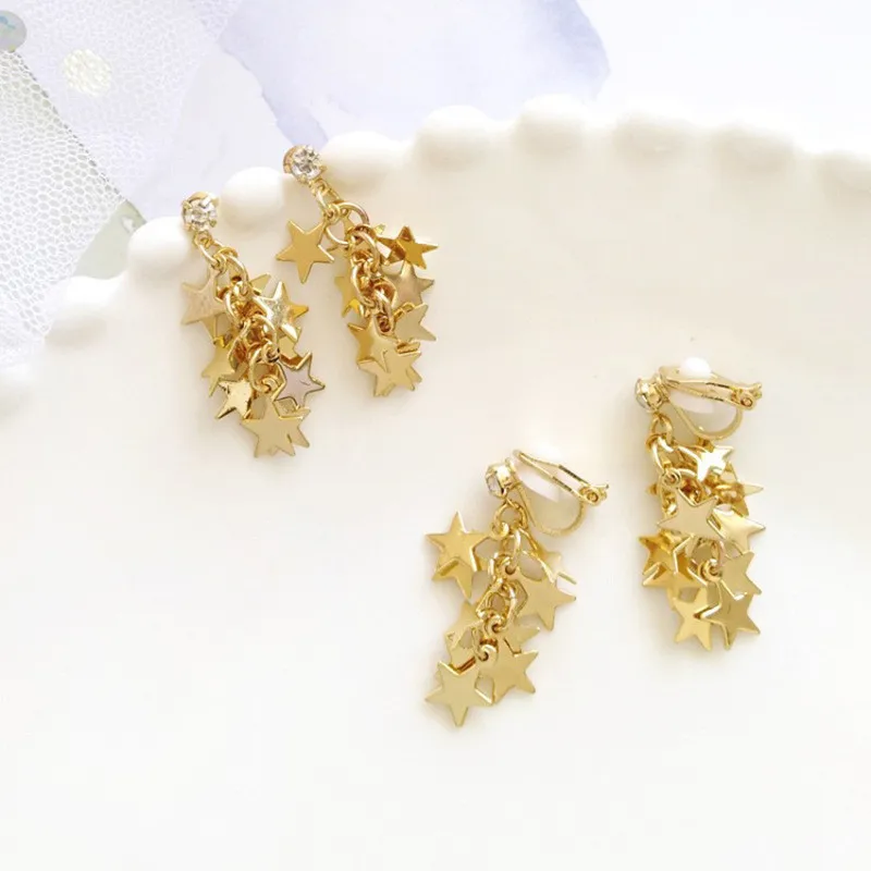 Vergoldete Kristallblatt-Quasten-Tropfenohrringe für Frauen, glänzende Zirkon-Blume, baumelnde Ohrringe, Hochzeit, Schmuck, Geschenk, Y2k – Detail 29