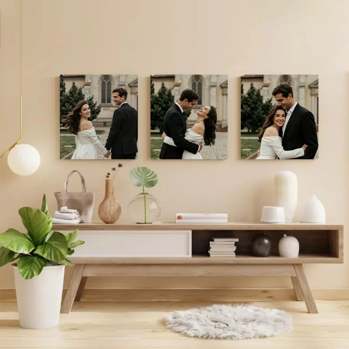 Set of 3 Custom Photo Canvas Prints — Personalized Posters (Unframed) — Exquisite, Stylish, and Minimalist Decor — A Unique and view 3