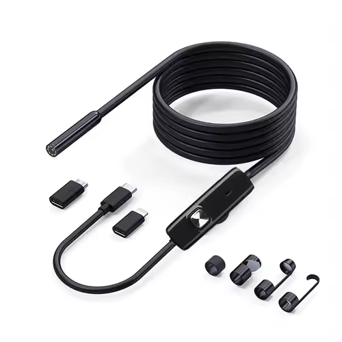 8mm 1080P Endoscope Automotive Boroscope Inspection Device Camera For Apple Iphone IOS Smart Phone Android Type C Cars Mobile - Image 7
