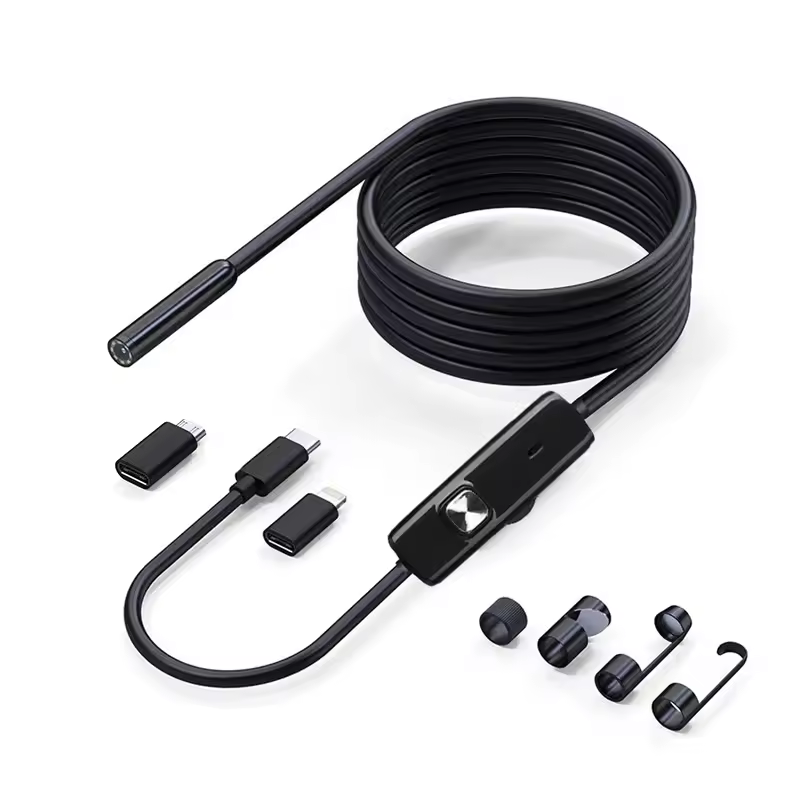 8mm 1080P Endoscope Automotive Boroscope Inspection Device Camera For Apple Iphone IOS Smart Phone Android Type C Cars Mobile - Image 7