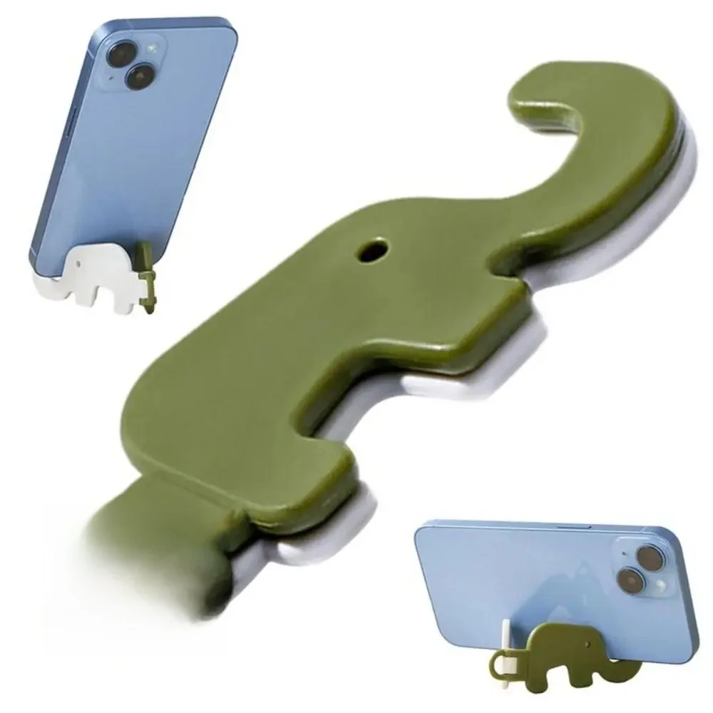 JODesign-Support de téléphone portable pliable, mini éléphant mignon, dessin animé, animal paresseux, bureau, base, clé de rangement, facile à transporter