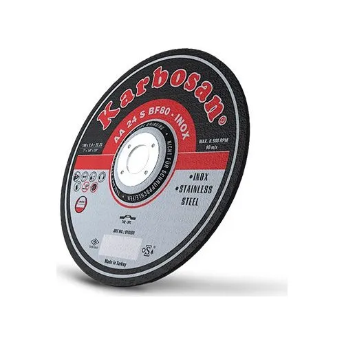 

Karbosan İnox Cut-Off Reinforced Wheel 115X1X22 Mm İnox best quality orginal 1 pcs