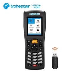 Trohestar 1D 2D Barcode Scanner Draadloze Qr Bar Code Reader Handheld Inventaris Teller Data Collector Bar Code Scanners Pdf 417