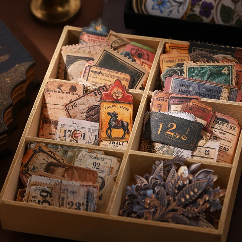 

Mr. Paper, 100 листов, черная коробка, наклейки с этикетками, большое количество, набор для ведения журналов, скрапбукинга, планировщика, организация, декор