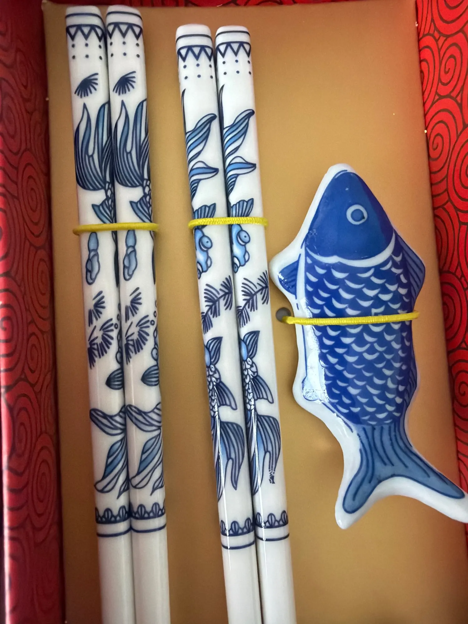 Coffret Baguettes Japonaises Carpe Koï