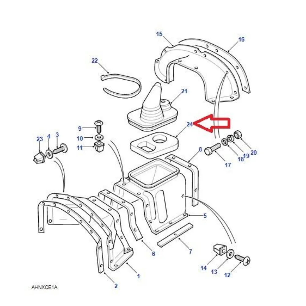 Land Rover Defender Insulation Pad Gear Lever MTC6872 Transmission Tunnel Otokar Brand ETX500050 Spare Parts And Accessories Car Equipment