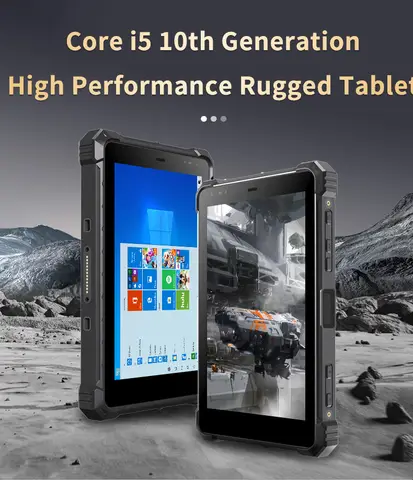 CENAVA W80Y Rugged Tablet 8 inch Intel i5-10210Y/i7-10510Y Industrial IP68 Windows 11 Pro Custom 4G/5G/fingerprint/UHF/Scanner