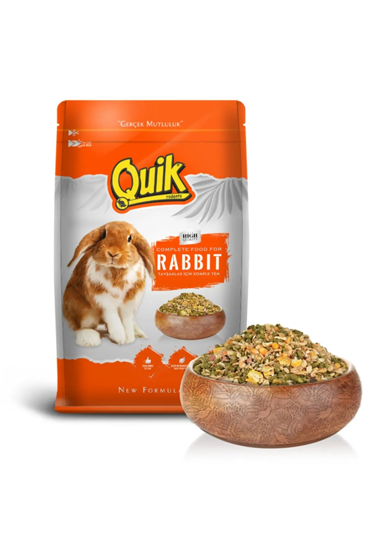 Quik Rabbit Food Quality Natural Delicious Fresh Contains Selected Grains 750 gr