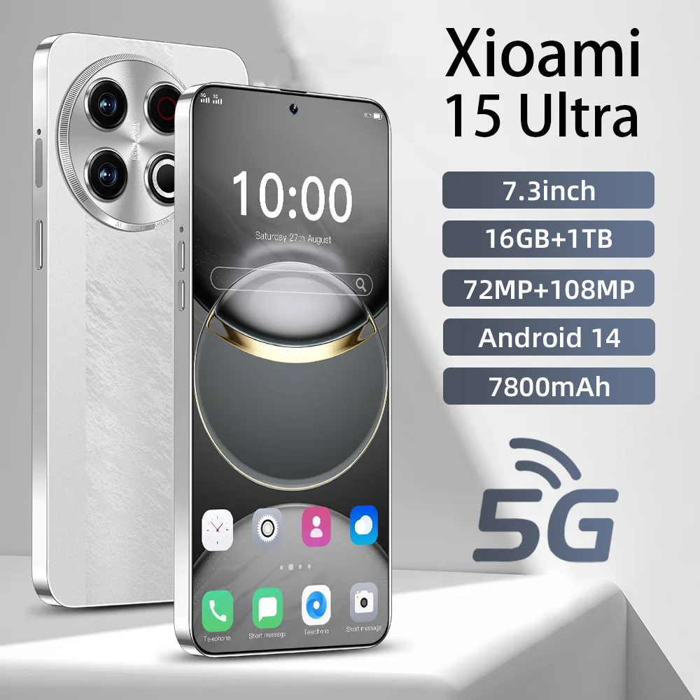 

2025 New Xioami 15 Ultra Original 5G Smartphone 7800mAh Android Cellphones Dual SIM Card Cell Phone Global Version Mobile Phones