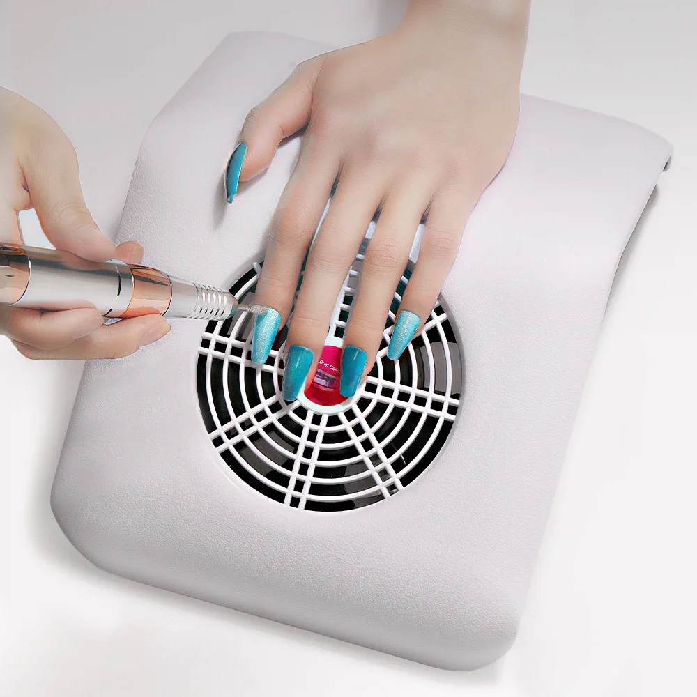 LULAA potężny wentylator odpylacz do paznokci urządzenie do oczyszczania próżniowy z narzędziami worek do zbierania kurzu do wyposażenie salonu Manicure — zdjęcie 2