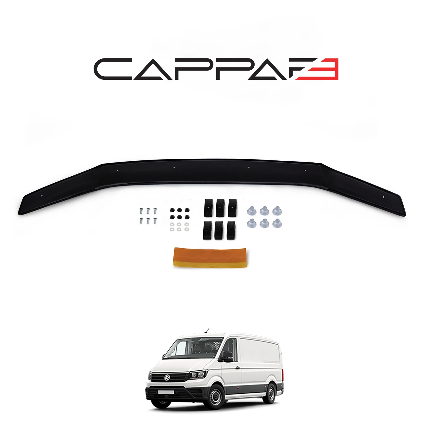 FOR VW Volkswagen Crafter Front Hood Protection Spoiler 2018 To 2024 Models Bug Shield Hood Deflector Guard - Sporty Racer