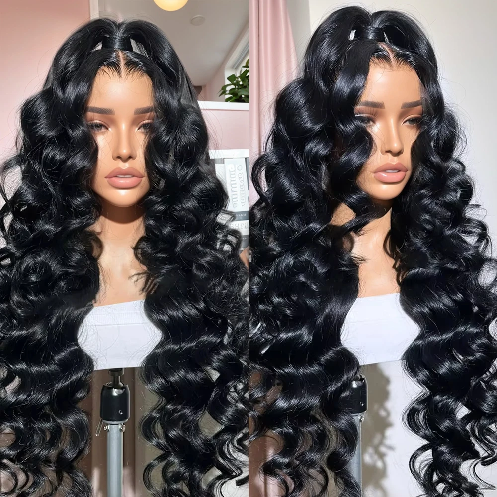 

300 Density Loose Wave Preplucked 13x6 Lace Front Human Hair Wigs Brazilian Loose Deep Wave 13x4 HD Lace Frontal Human Hair Wigs