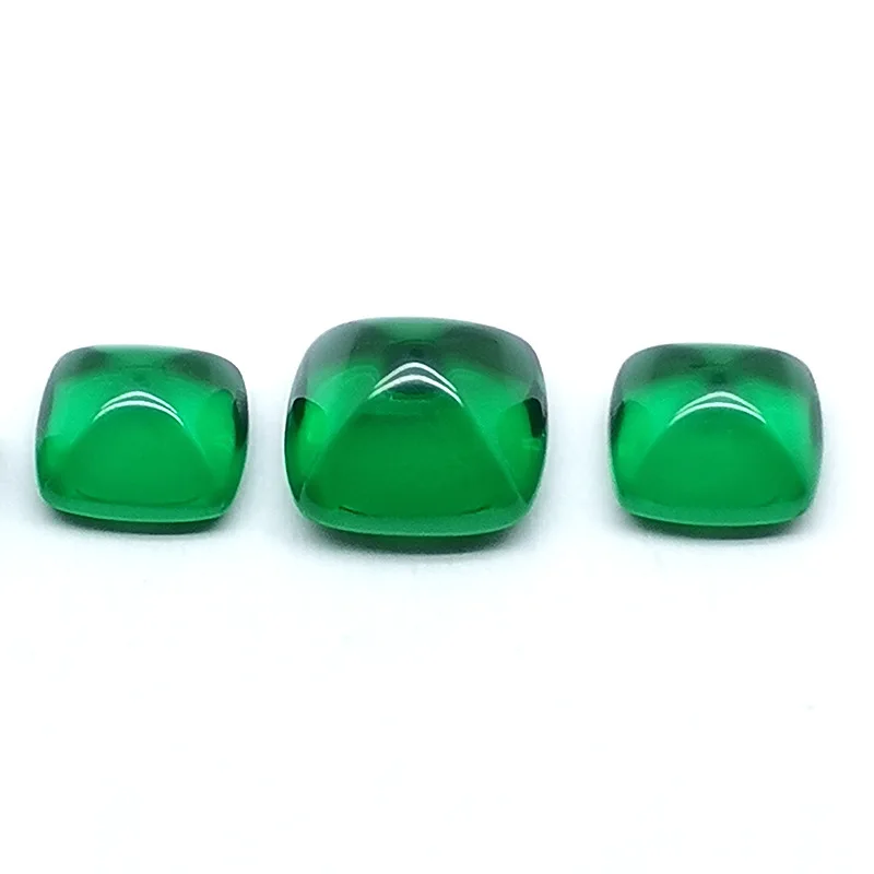 Natürlicher Rubin Saphir Smaragd quadratischer flacher Boden 10 × 10mm für Schmuck herstellung vvs lose Edelsteine – Detail 10