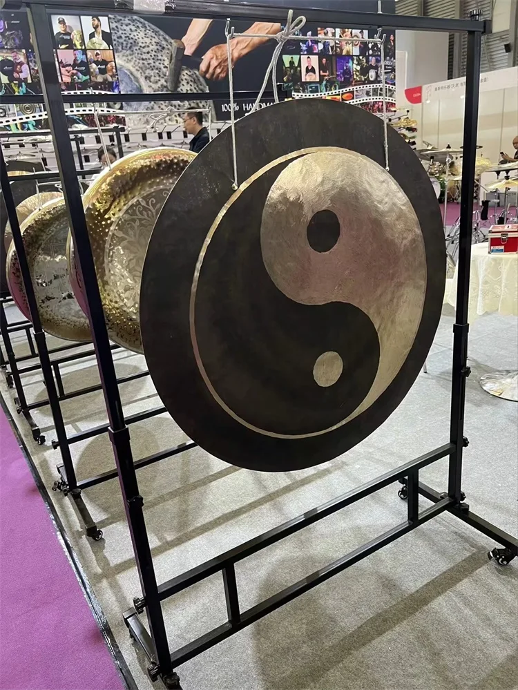 

Звуковые Исцеляющие гонки-18-36 дюймов Yinyang, ветряной гонг с подставкой и молотком, звуковые инструменты для ванны, Медитация Гонг с длительным поддержанием