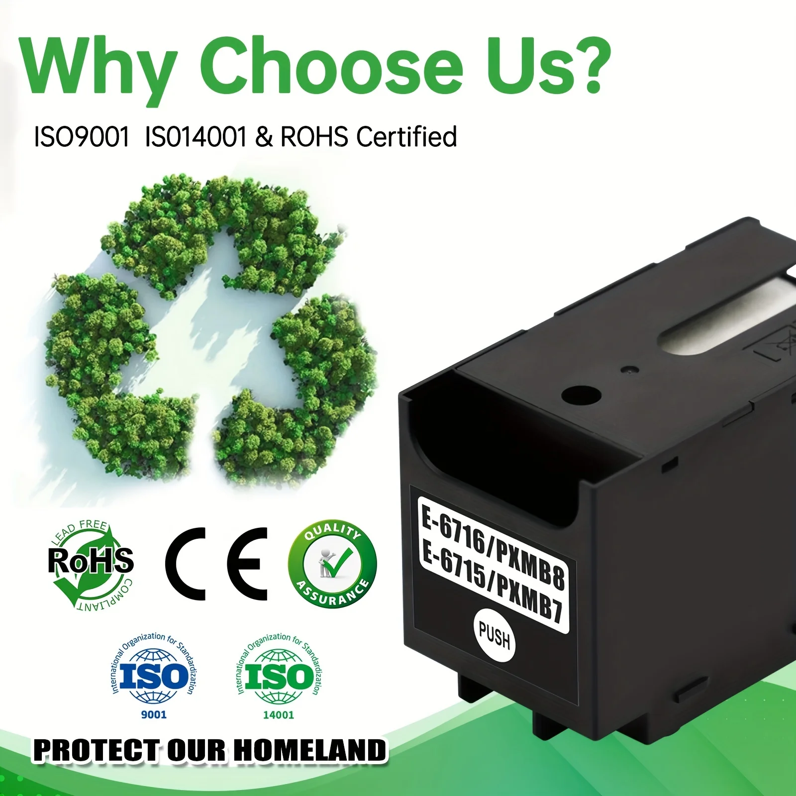 صندوق صيانة إبسون t6716 t6715 لإبسون WF-4720DWF WF-C5210DW WF-C529R EC-4020 WF-M5299 PX-M780F WF-C5790a