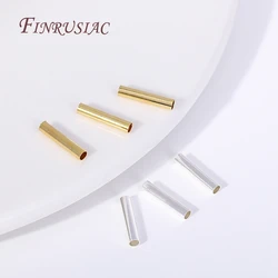 18K Gold Plated Hollow Straight Tube 2X10MM,Hole Size 1.6MM,Hollow Tube Beads Jewelry Connectors,DIY Jewelry Making Accessories