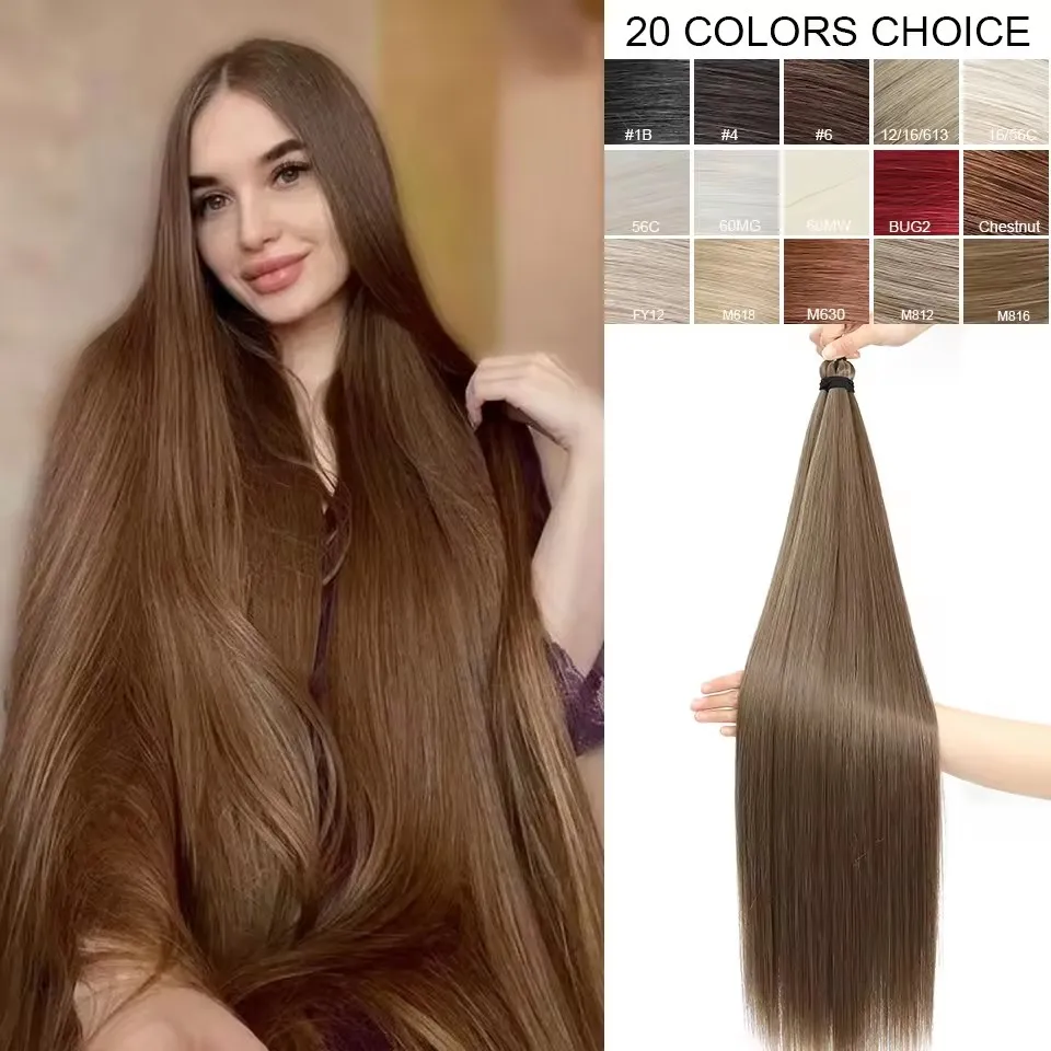 

Gladys 300g/lot Ombre Brown Straight Synthetic Braiding Hair M816 Crochet Hair Extension 28 Inch Bundle Hair Extension Pony Hair