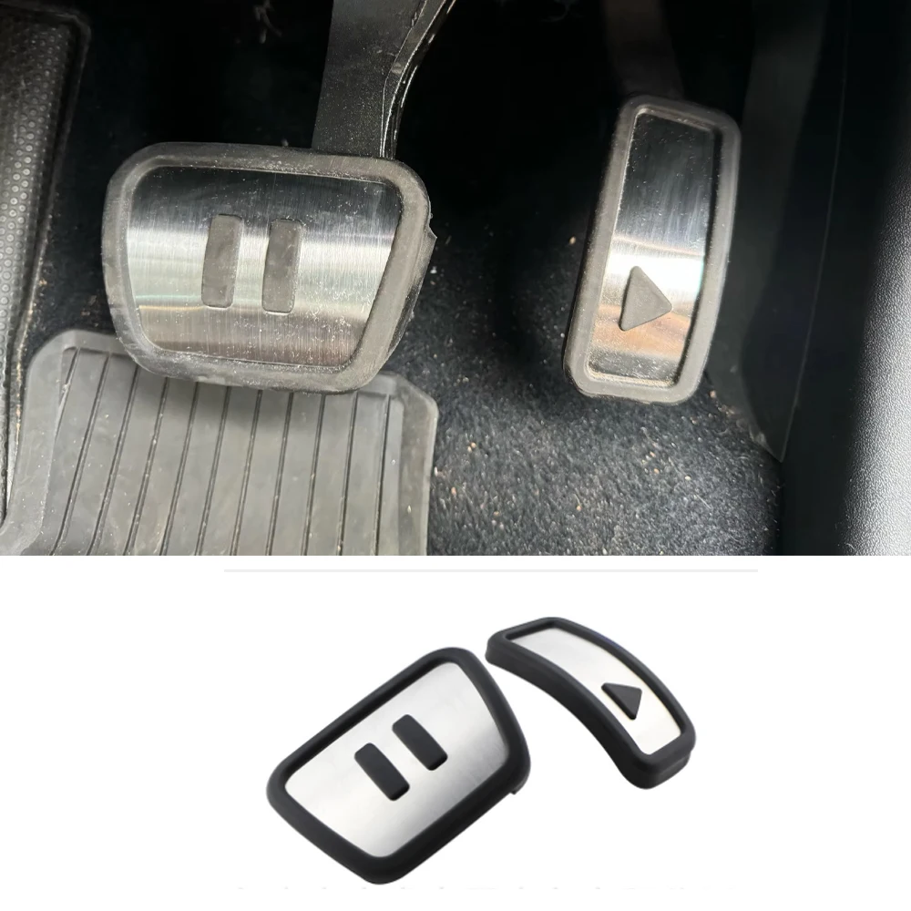 Car Pedal for Volkswagen VW ID.3 Pro E11 E12 2020~2025 Rest AT Stainless Steel Anti-Slip Fuel Brake Footres Pad Cover Accessorie