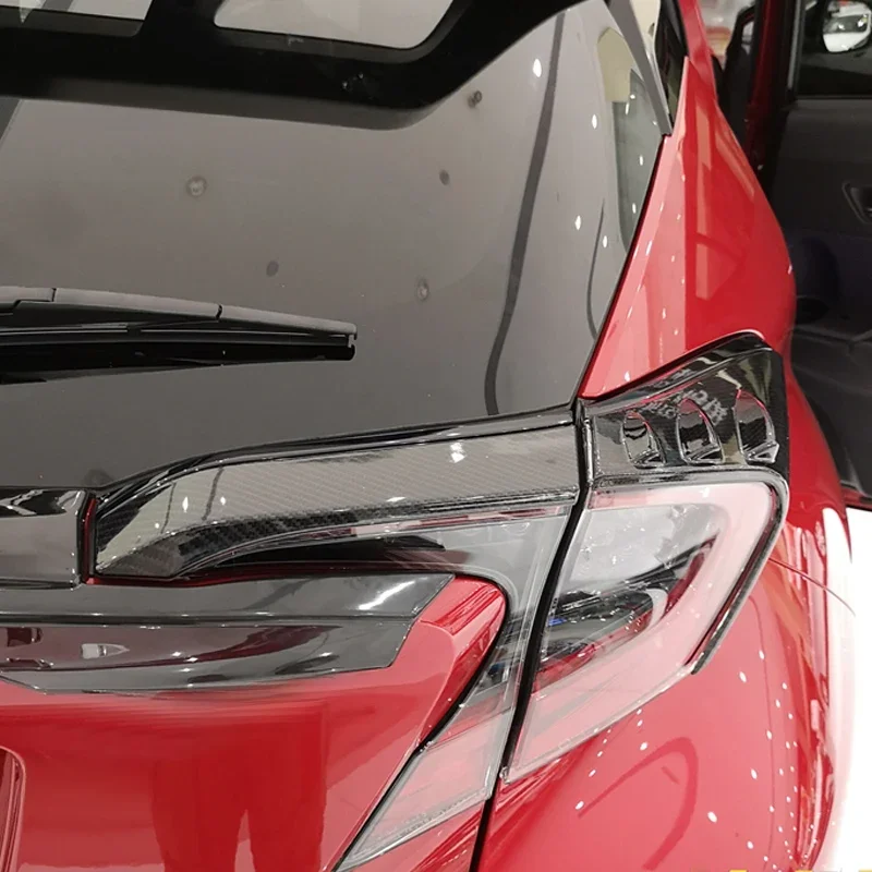 Dla Toyota CHR C HR 2017 2018 2019 2020 2021 2022 tylne wykończenie pokrywy lampy oświetleniowej osłona tylnego światła ochraniacz ramy naklejki stylizacji — zdjęcie 2