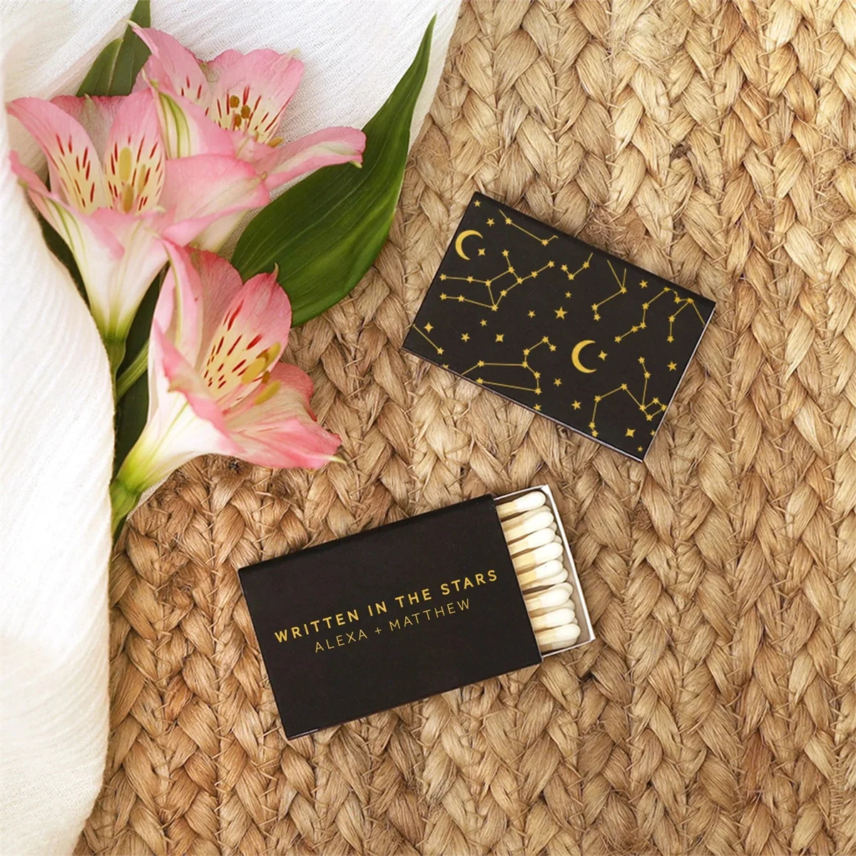 

Персонализированные спички, написанные в звездах-Свадебные созвездия на заказ, персонализированные спички, созвездия, Galaxy We