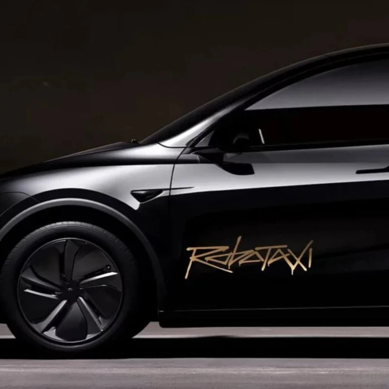 Pegatina para Tasla Robotaxi, taxi autónomo sin conductor, pegatina Cybercab