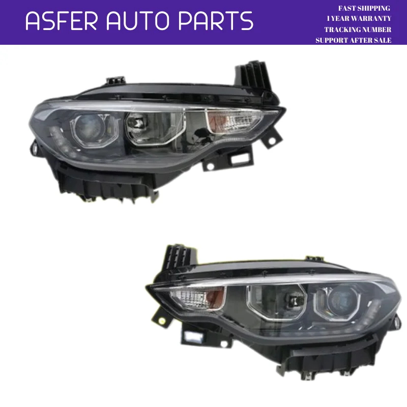 Headlight Led For Fiat Tipo (EGEA) Dodge Neon Sedan SW HB 2015 AFTER Right Left With Engine Chrome And Black 52145166 52145154