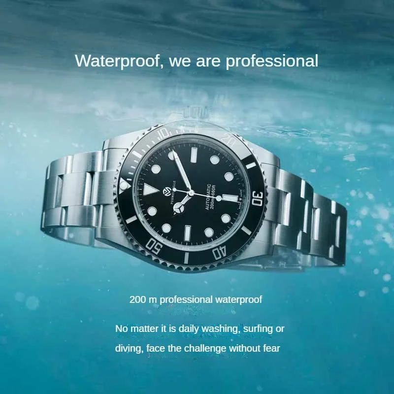 高級メンズ自動機械式時計ステンレススチールブレスレットシルバーゴールドブラックブルーセラミック防水 40 ミリメートルサファイアガラス